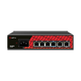 Safire Hi-PoE Switch - 4 PoE porte + 2 Uplink porte - Porthastighed 10/100Mbps - 3 PoE+ porte 30W + 1 Hi-PoE port 60W - Total PoE effekt 60W / PoE Watchdog - Auto Adaption PoE Extended op til 250m