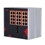 Safire Industrial Switch Industrial AC strøm 90~264V - 24 Gigabit + 2 Gigabit SFP porte - 18 PoE+ porte 30W + 6 Hi-PoE porte 60W - PoE Watchdog - Op til 390W total PoE strøm - DIN skinne installation