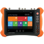 Multifunktionel CCTV Tester - Understøtter HDTVI, HDCVI, AHD, CVBS og IP kameraer - Tester opløsning op til 4K - Farve LCD display 8" - 7000mA indbygget batteri - Kabellokalisering