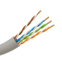 Safire UTP Kabel UTP Category 5E - CCA leder - Diameter 24 AWG-0,52mm - Overholder 90m Fluke test - PVC ydermantel - Leveres i kasse med 100m / Grå farve