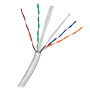 Safire UTP Kabel UTP Category 6 - Leder CCA - Diameter 23 AWG-0,58mm - Overholder 90m Fluke test - PVC yderkappe - Leveres i æske på 100m / Grå farve