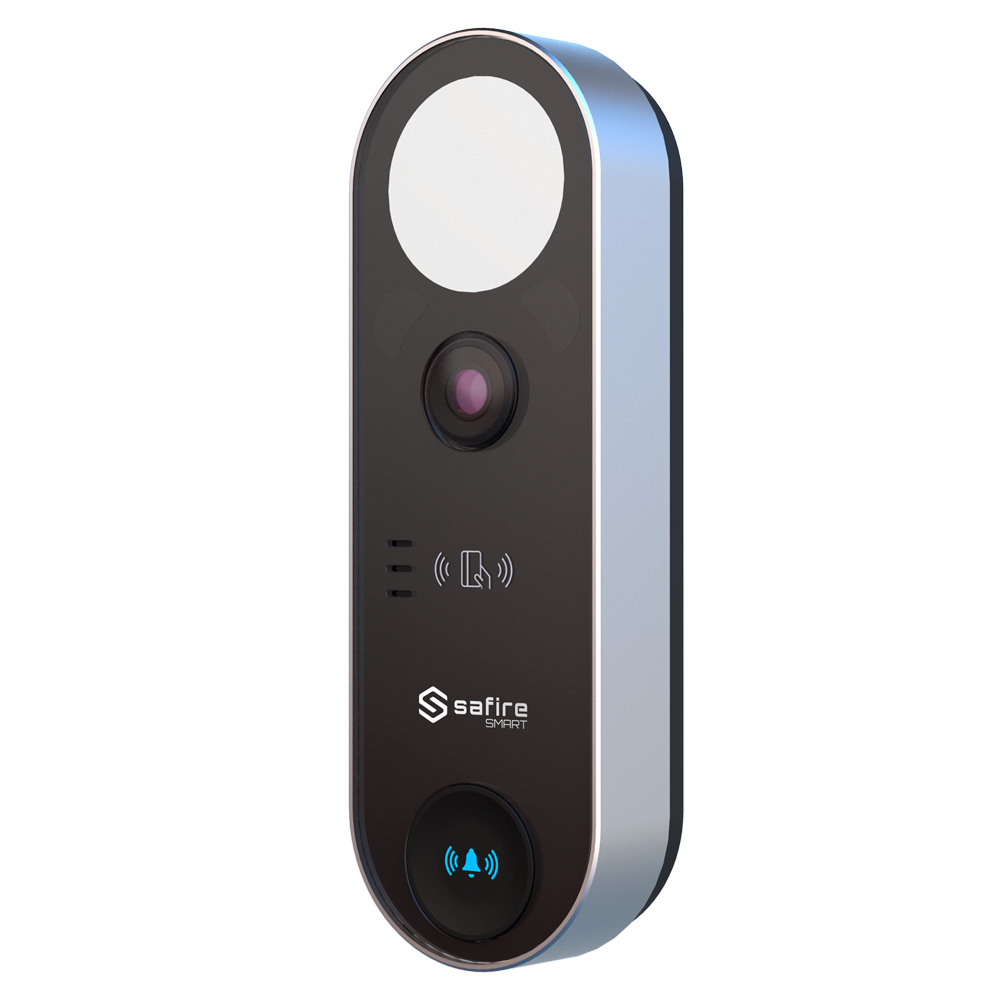WiFi IP Video Dørstation - 2 MP Kamera | Tovejs Lyd - MF Kort | 1 relæ - Mobil App med eller uden monitor - IP65 - Påbygning | PoE