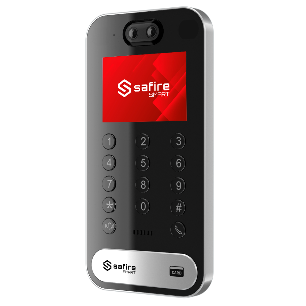 WiFi IP Video Dørstation - 2 MP Kamera | Tovejs Lyd - Ansigtsgenkendelse, EM/MF kort og PIN | 2 relæer - Mobil App med eller uden monitor - TFT display 3.5" | IP67 og IK04 - Påbygning | PoE