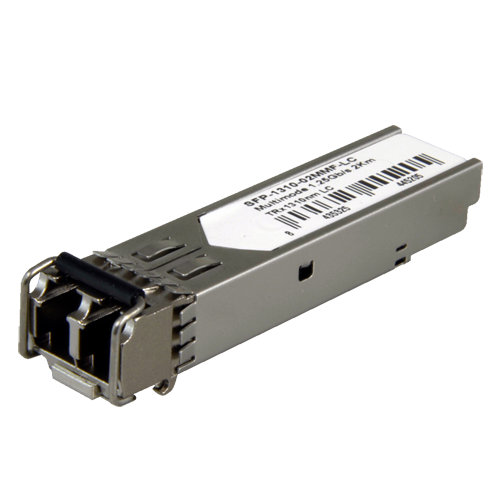 SFP transceiver modul - TRx 1310 nm - Multimode fiber - LC Duplex stik - Maksimum 2 km - 1.25Gb/s - 1000Base-SX