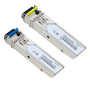 Par Industrial SFP Transceiver moduler - Tx 1550/1310 nm Rx 1310/1550 nm - Single mode fiber - LC Simplex stik - BiDi - Maksimum 3 km - 2.5Gb/s - 2.5GBASE-LX