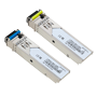 Par af SFP transceiver moduler - Tx 1550/1310 nm Rx 1310/1550 nm - Single mode fiber - LC Simplex stik - BiDi - Maksimalt 40 km - 1.25Gb/s - 1000Base-EX