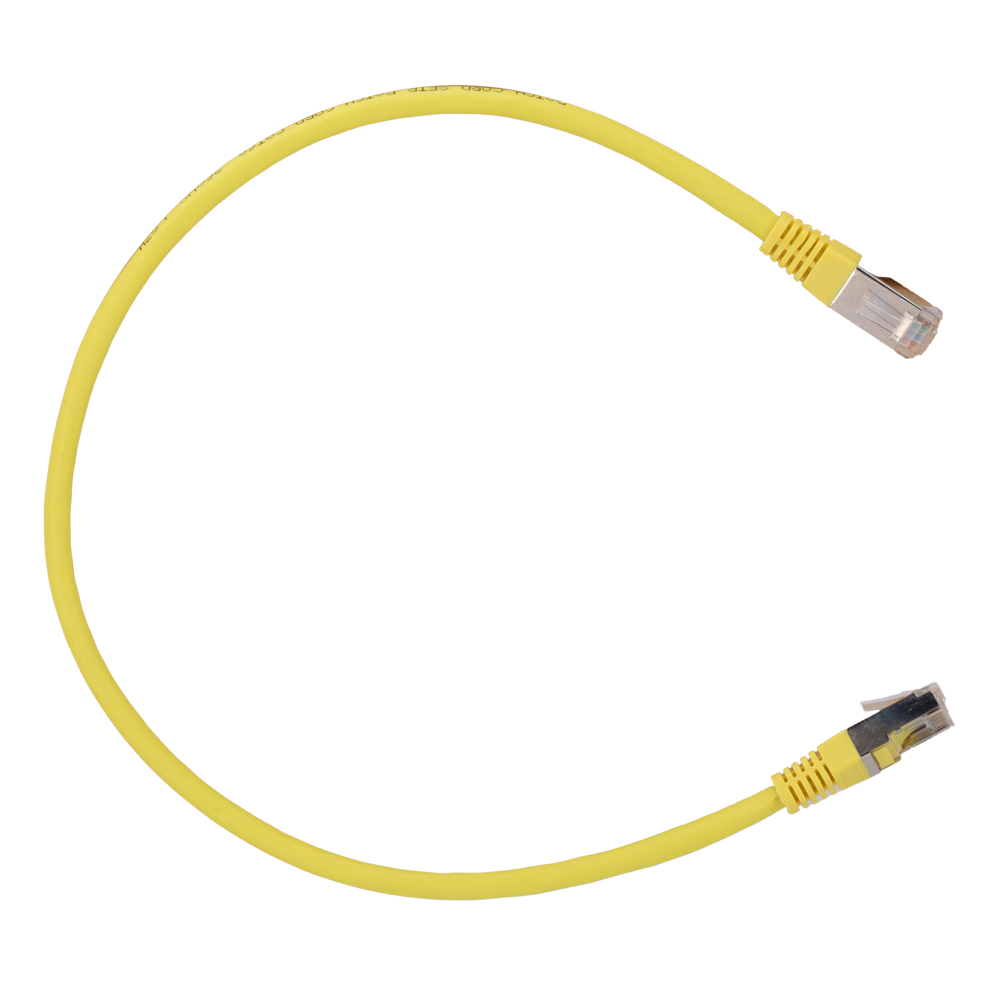 SFTP Kabel - Ethernet - RJ45 Stik - Category 6A - 0,3 m - Gul