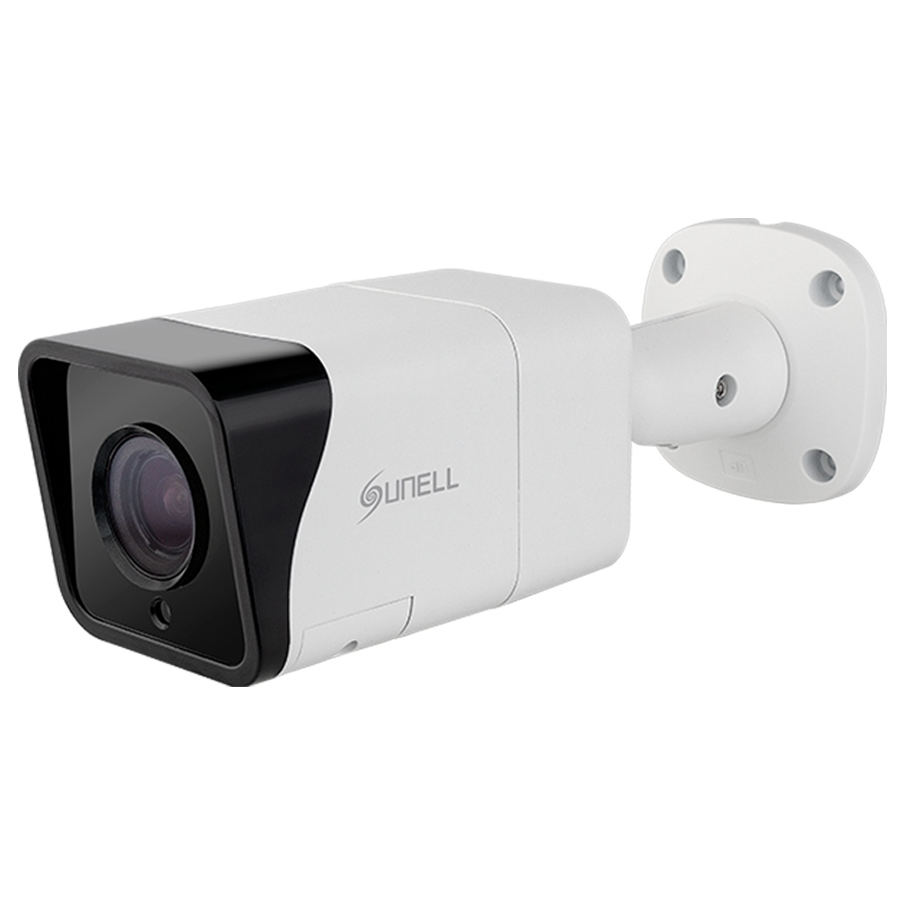 Sunell - model SN-IPR7150BZAN-Z, ECO serie - IP bullet kamera 5Mpx IR - Opløsning 5Mpx linse 2.7 ~ 13.5mm. IR 40m. - Video analytics VCA - Kompatibel ONVIF profil S/T/G/M, NDAA, IP67