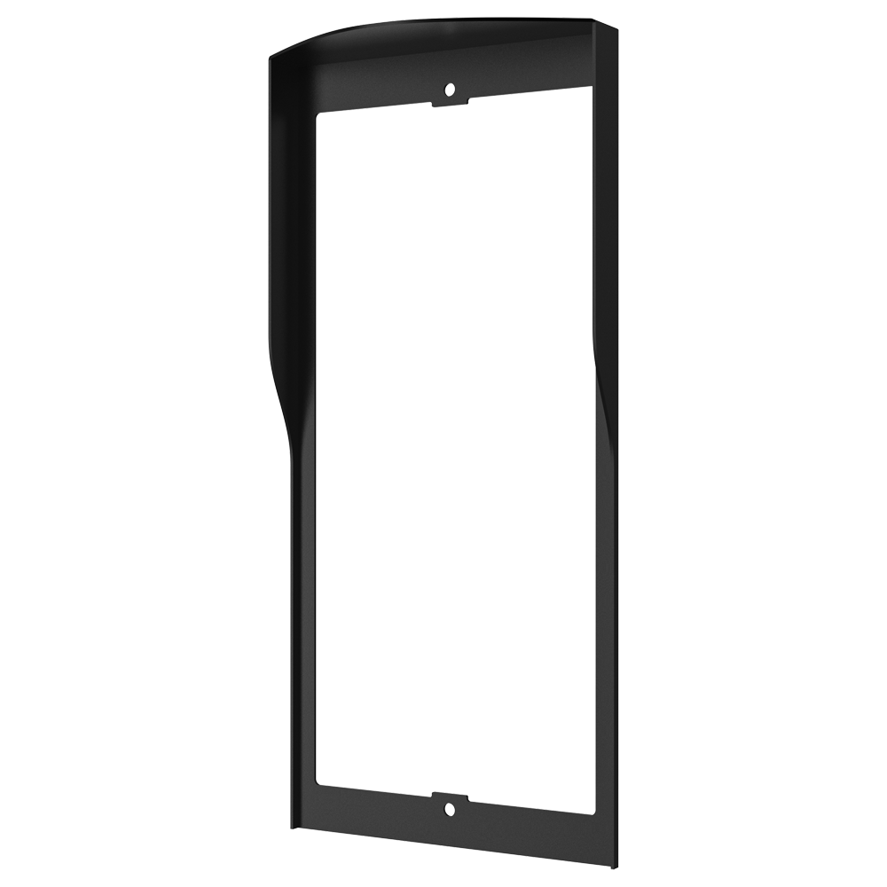 Video porttelefon cover - Akuvox-specifik AK-X912S - Dimensioner: 274 (H) x 129 (B) x 47 (D) mm - Lavet af galvaniseret stål - Regnvisir - Indbygning