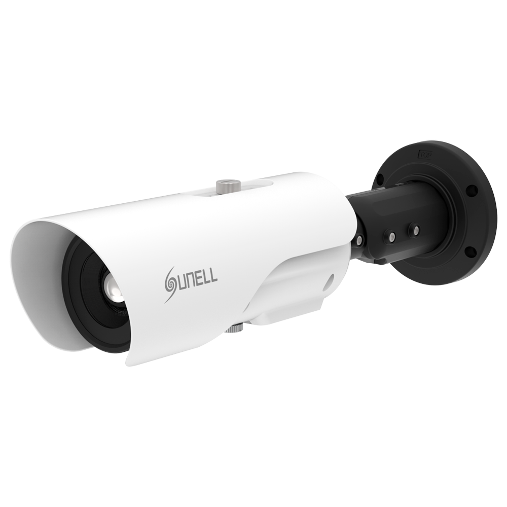 Sunell IP Termisk Kamera - 400x300 VOx | 35mm Linse - Termisk følsomhed ≤40mK - Nøjagtighed ±2ºC - Temperatur-, Menneske- og Køretøjsdetektion - NDAA