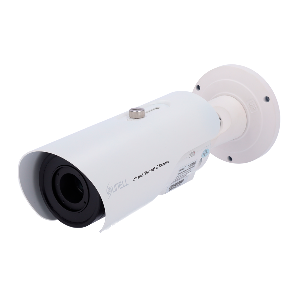 Sunell IP Termisk Kamera - 400x300 VOx | 35mm Linse - Termisk følsomhed ≤40mK - Nøjagtighed ±2ºC - Temperatur-, Menneske- og Køretøjsdetektion - NDAA