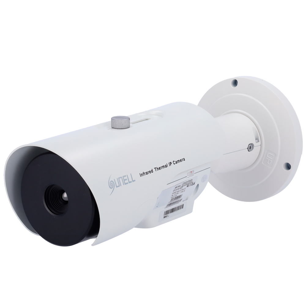 Sunell IP Termisk Kamera - 640x512/12µm VOx | linse 9mm - Termisk følsomhed ≤40mK - Nøjagtighed ±2ºC / ±2% - Temperatur-, menneske- og køretøjsdetektion - NDAA Certificering - NEMA 4X