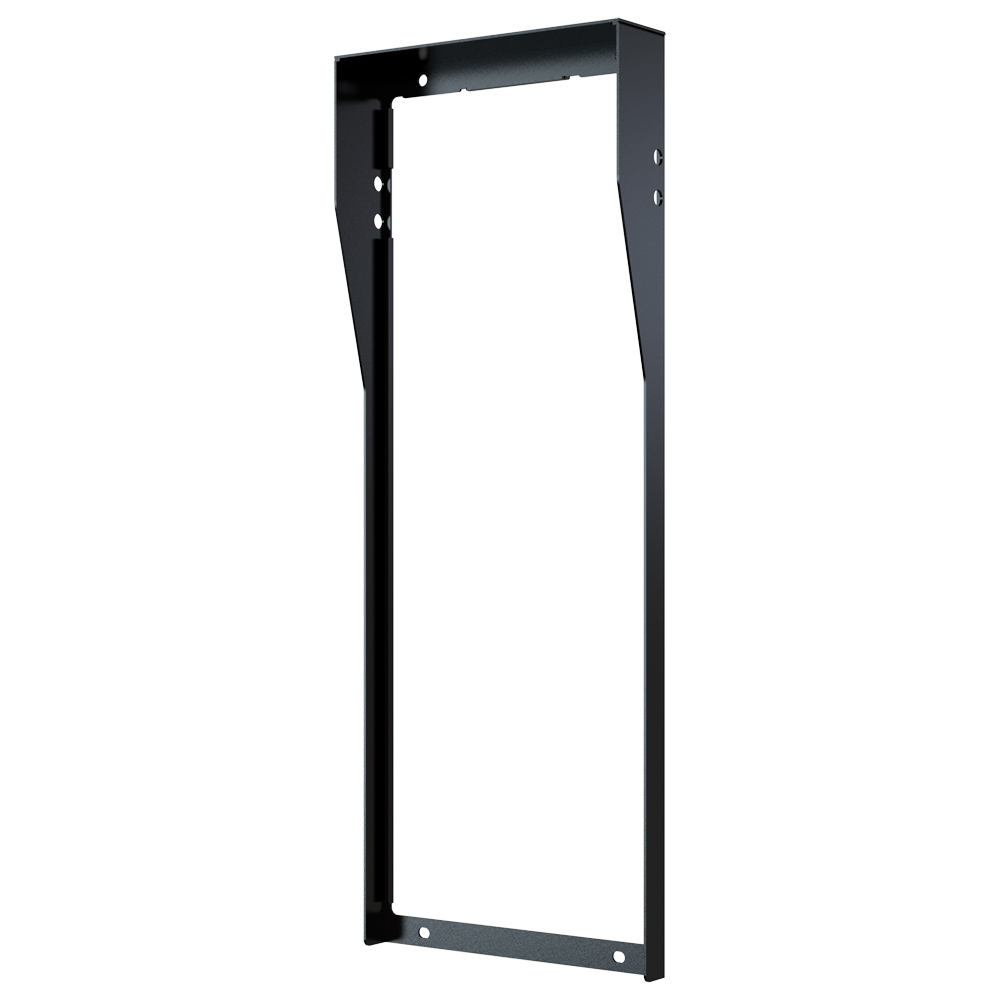 Video porttelefon cover - Akuvox-specifik AK-X915S - Dimensioner: 378 (H) x 142 (B) x 35 (D) mm - Lavet af galvaniseret stål - Regnvisir - Indbygning