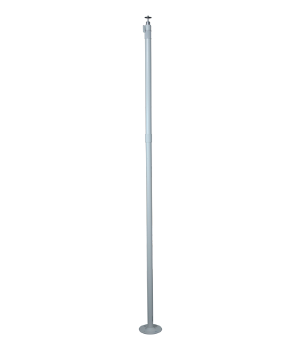 Support til kamera - Udtrækkeligt 1050~2000 mm - 360º rotationsdrejeled - Hult kabelgennemførselsafsnit - Grunddiameter 112 mm