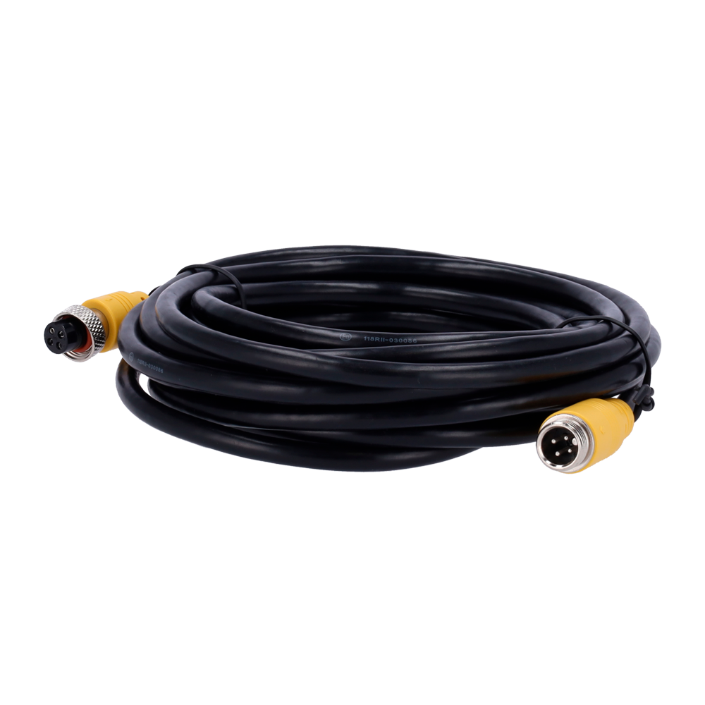 Streamax - Kabel til AHD kameraer - M12 aviation stik - 4 ben - Længde 15m - Hun - Hun