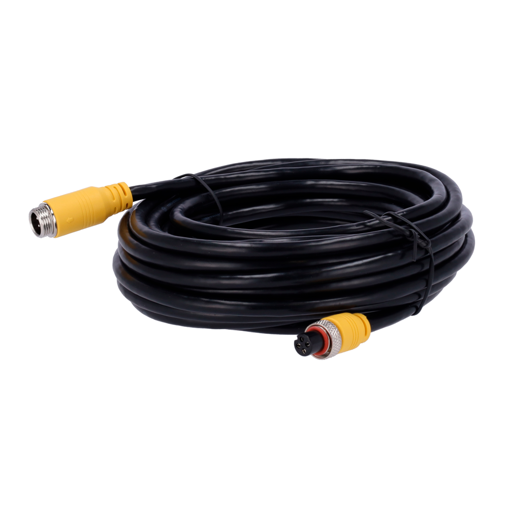 Streamax - Kabel til AHD kameraer - M12 aviation stik - 4 ben - Længde 3m - Han - Hun