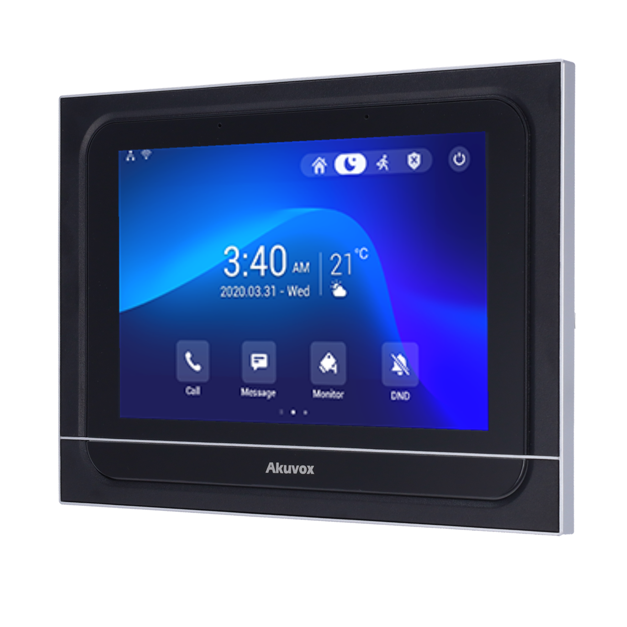 Android 9.0 monitor til Video Door Station - IPS display på 7" - Tovejs lyd Crystal Clear | Easy UI - TCP/IP, PoE, WiFi, Bluetooth, SIP standard - Cloud vedligeholdelse | Tredjeparts apps - Forbindelse af monitor og paneler via Cloud