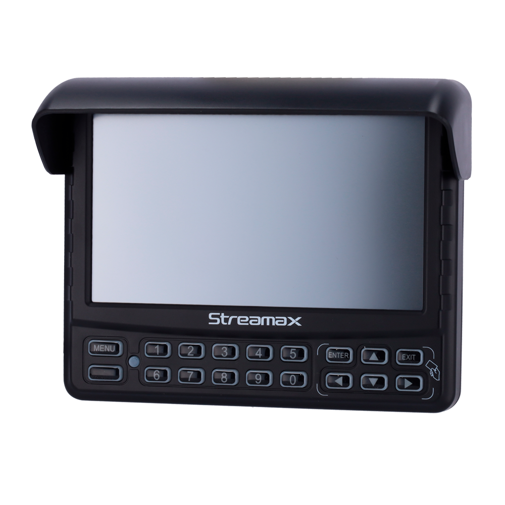 Streamax - 7" touchscreen monitor - Opløsning 800x400 - Integrerede højttalere - Kompatibel med Streamax optagere - Egnet til køretøjsmontering