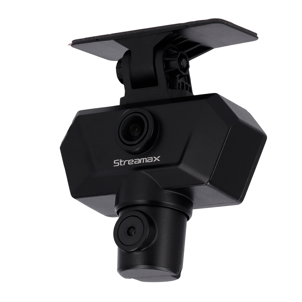 Streamax - Dashcam med dobbelt front kamera - Opløsning op til 1080p - WDR - Integreret mikrofon - Let installation