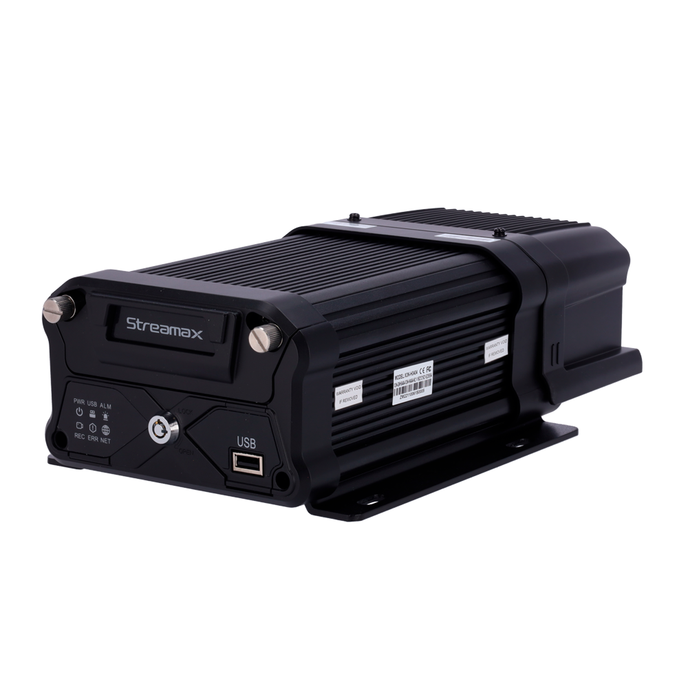 Streamax - NVR optager til køretøjsmontage - 4 CH AHD og 4 CH IP / Komprimering H.265/H.264 - Maksimal opløsning 1080p - Kommunikation 4G : GPS : Alarmer - Understøtter 1 HDD 2.5"