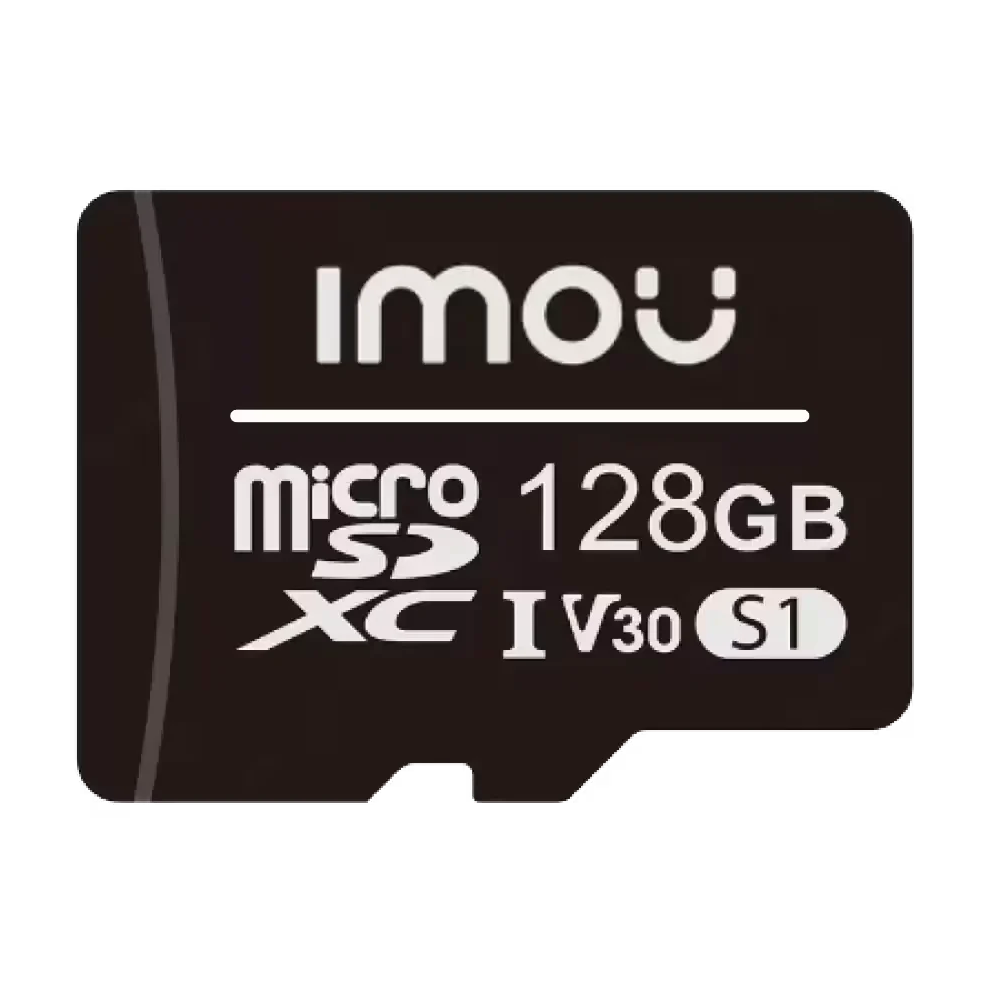 Imou microSD kort - Kapacitet 128 GB - Class 10 | Hastighed R/W: 95/38 MB/s - E/P Cykler: op til 500 - Hjemmekameraer, Smartphones, Tablets