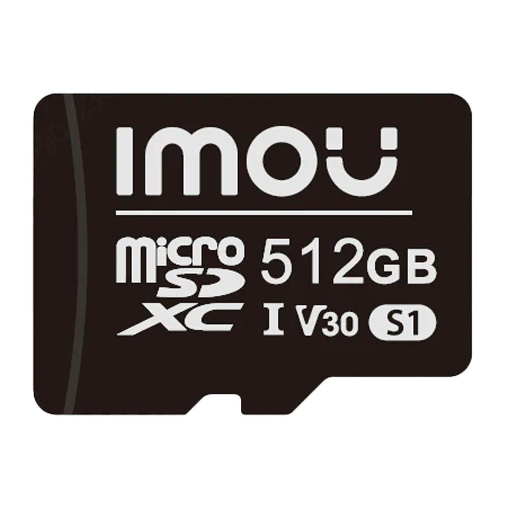 Imou microSD kort - Kapacitet 512 GB - Class 10 | Hastighed R/W: 100/85 MB/s - E/P Cykler: op til 500 - Hjemmekameraer, Smartphones, Tablets