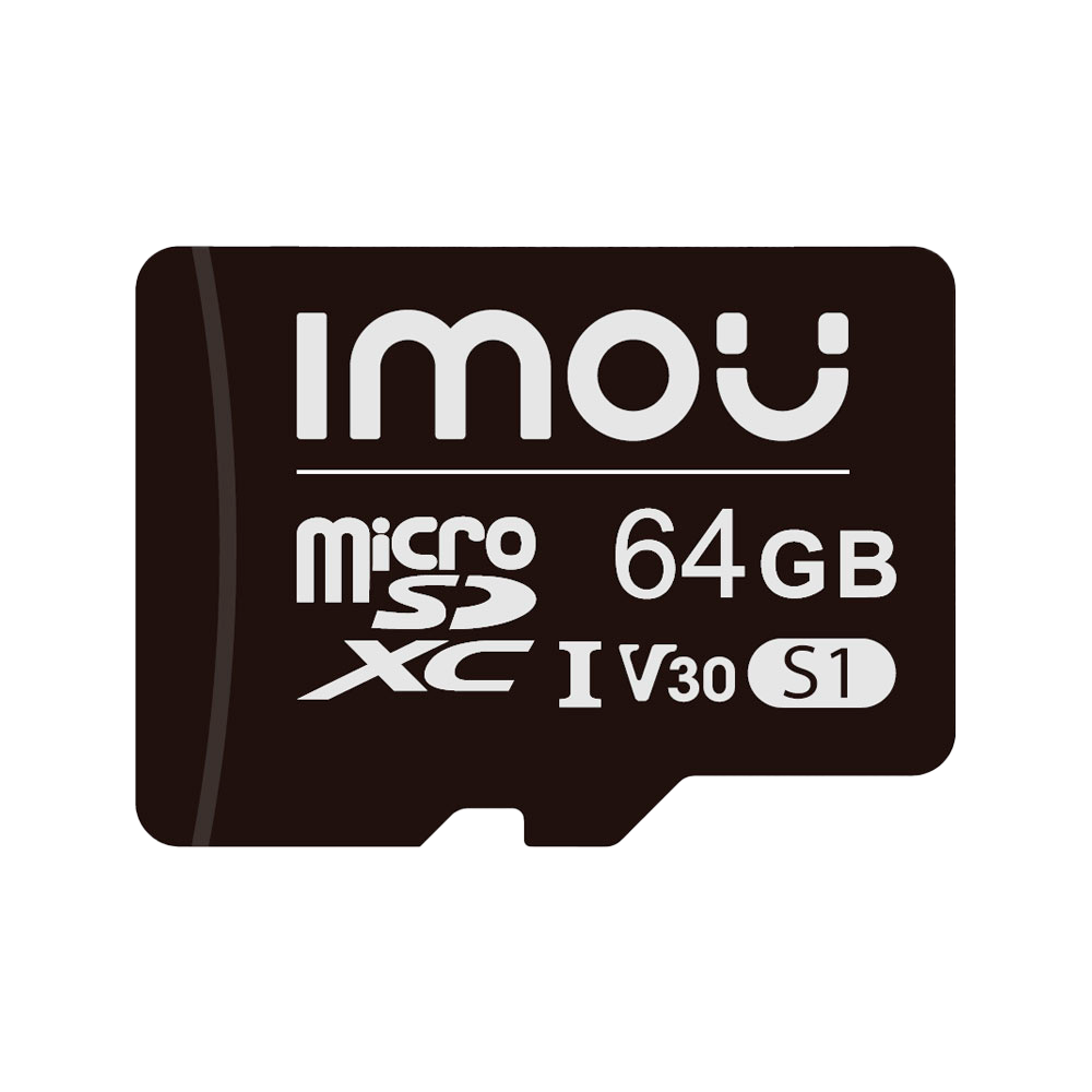Imou microSD kort - Kapacitet 64 GB - Class 10 | Hastighed R/W: 95/38 MB/s - E/P Cykler: op til 500 - Hjemmekameraer, Smartphones, Tablets