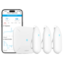 X-SENSE - Kit 3+1 TPH med gateway - 3 temperatur- og fugtighedssensorer - En base SBS50