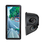 Retro vision kit højre - Bagudkiggende og blindvinkel kamera - Fodgænger og motorcykel AI detektion - Monitor optagelse - IPS display med BLC og automatisk lysstyrke