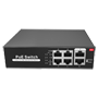 PoE Switch - 4 PoE porte + 2 Uplink porte - Hastighed op til 100 Mbps på alle porte - Op til 60W i alt for alle porte - Båndbredde 1.2 Gbps - Standard IEEE802.3af (PoE) / at (PoE+)
