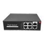 PoE Switch - 4 PoE porte + 2 Uplink porte - Hastighed op til 1000 Mbps på alle porte - Op til 60W i alt for alle porte - Båndbredde 12 Gbps - Standard IEEE802.3af (PoE) / at (PoE+)