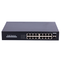 PoE Switch - 16 porte RJ45 + 2 SFP Uplink - 16x 10/100/1000Mbps + 2x 10/100/1000Mbps - 16 PoE Porte 802.3af/at til 30W per port - Total PoE effekt 250W - Racking