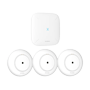Intelligent vandlækage detektor - Pakke 3 SWS51 + 1 Base Station SBS50 - Wi-Fi netværk 2.4 GHz - 500m dækning - Øjeblikkelige notifikationer i X-sense app - IP66