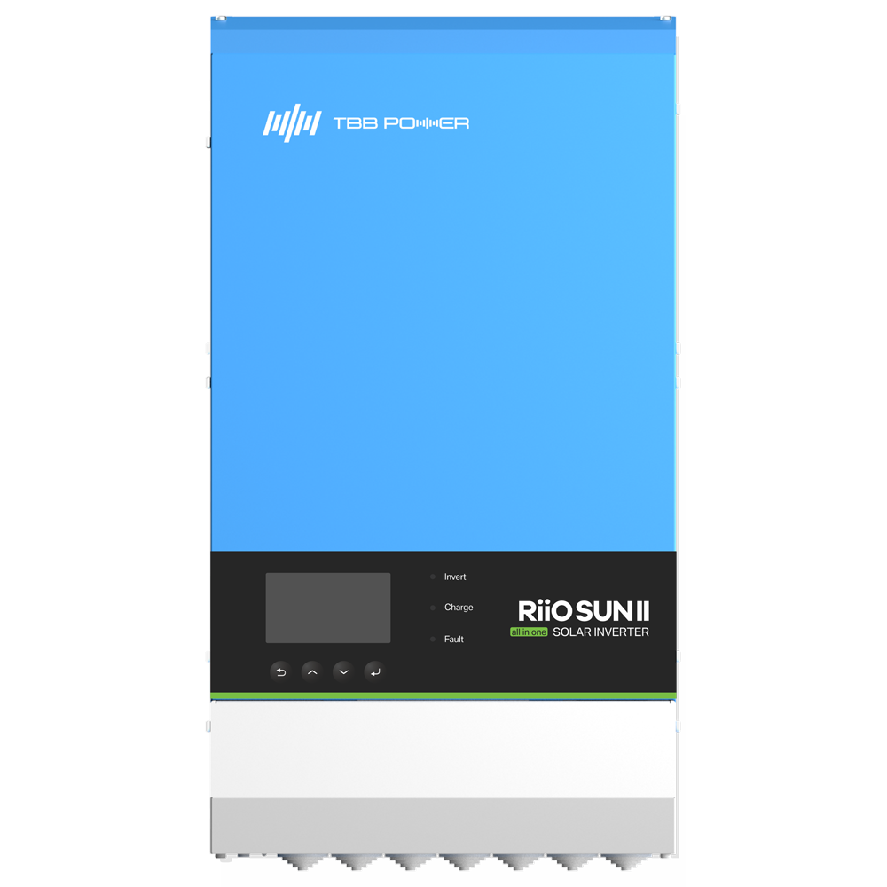 TBB All-in-One Inverter - Effekt 5000W - 2 MPPT indgange - Inverter, oplader og regulator - Kompatibel med batterier - Wi-Fi kommunikationsmodul