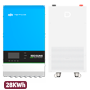 Inverter + Batteripakke - Effekt 8000W - 2 MPPT indgange - Inverter, oplader og regulator - Batteri 28672Wh - Wi-Fi kommunikationsmodul