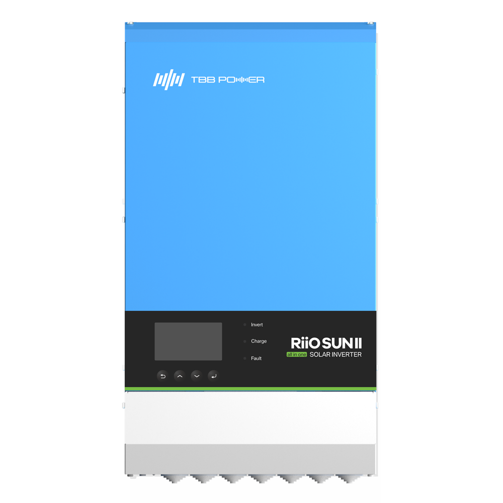 TBB All-in-One String Inverter - Effekt 8000W - 2 MPPT indgange - Inverter, oplader og regulator - Kompatibel med batterier - Wi-Fi kommunikationsmodul