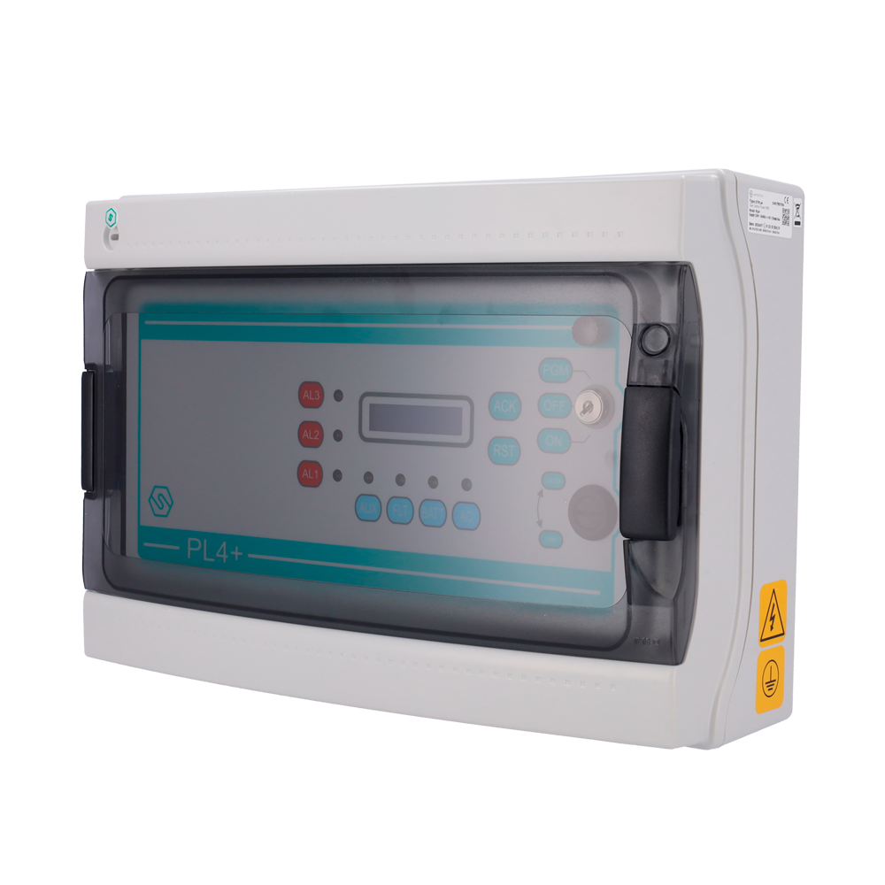 4 zoners central til gasdetektering - 4 analoge indgange 4-20mA - LCD-display - SIL1 og ATEX-certificering
