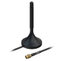Teltonika - Magnetisk WiFi Antenne - Frekvens 2400~2500 MHz - RP SMA Male Connector - Impedance 50 ohms - RG174 3 meter langt kabel