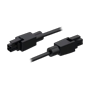 Teltonika - Strømkabel 4-Pin til 4-Pin - Længde 1 m - Connector 4 pins pitch 3 mm - Maks. strøm 2 A - Farve sort PVC