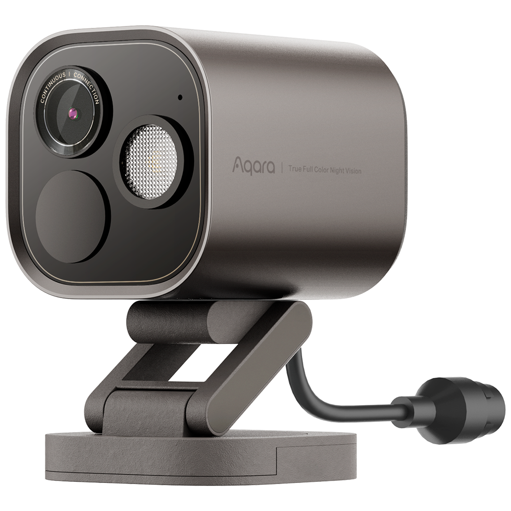 Aqara Camera Hub G5 Pro (PoE) - Kamera 4MP / Farvet nattesyn - Gateway Zigbee 3.0, Thread, Bluetooth - Matter kompatibilitet - AI ansigts- og gestikgenkendelse - Understøtter Apple Homekit, Google, Alexa