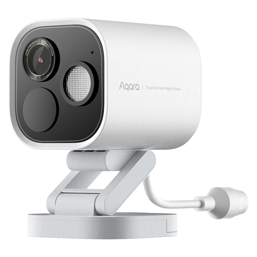 Aqara Camera Hub G5 Pro (PoE) - Kamera 4MP / Farvet nattesyn - Gateway Zigbee 3.0, Thread, Bluetooth - Matter kompatibilitet - AI ansigts- og gestikgenkendelse - Understøtter Apple Homekit, Google, Alexa