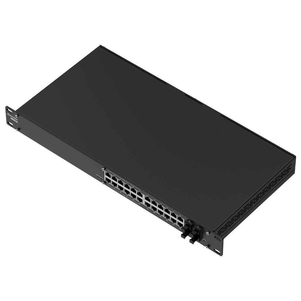 Teltonika Switch PoE Gigabit Layer 3 - 12 x PoE +12 x Rj45 + 4 SFP - 30W per port 802.3af/at / Maksimum 300W - DHCP/VLAN/STP/RSTP/MRP/ACL/QoS/SNMP - RMS management licens (2 år inkluderet) - Rackmonterbar