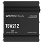 Teltonika Industriel Managed Switch - 8 Ethernet RJ45 Gigabit +2 SFP Gigabit porte - VLAN/Loop Prevention/STP/RSTP/Port Mirroring - Robust Aluminium Kabinet - DIN rail montering