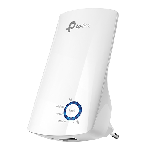 Wifi Range Extender med AC Passthrough - Frekvens 2.4GHz - Understøtter 802.11 b/g/n - Forbindelser op til 300 Mbps - Effekt 15dBm - RJ45 10/100Mbps Stik