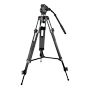 Professionelt stativ - Udvidelig op til 189cm - Egnet til udendørs brug - Sort farve - Kompatibel med termografiske kameraer og DS-2909ZJ - Central stabiliserende stang
