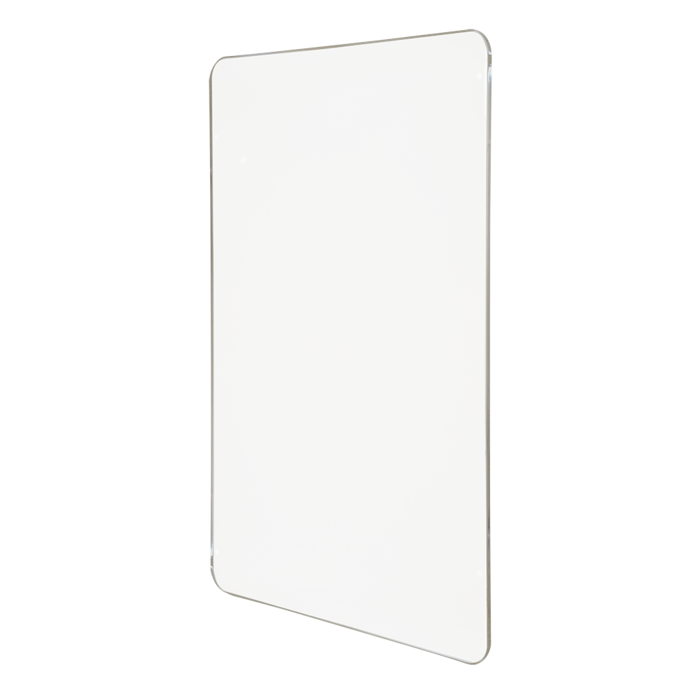 Glas til indhegning - Til indhegningsstolper - Kompatibel med drejekors - Dimensioner 770 (B) x 860 (H) x 10 (D) mm - Fremstillet af akrylmateriale