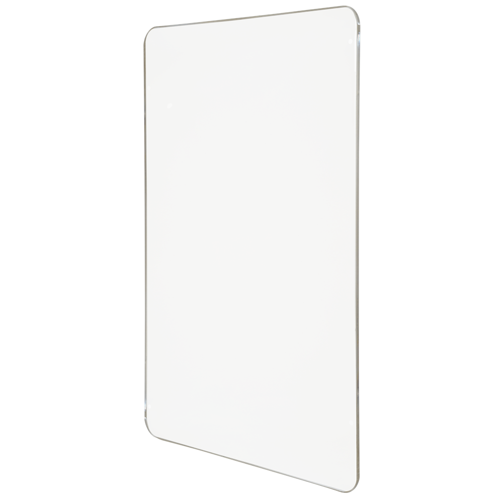 Glas til indhegning - Til indhegningsstolper - Kompatibel med drejekors - Dimensioner 970 (B) x 860 (H) x 10 (D) mm - Fremstillet af akrylmateriale