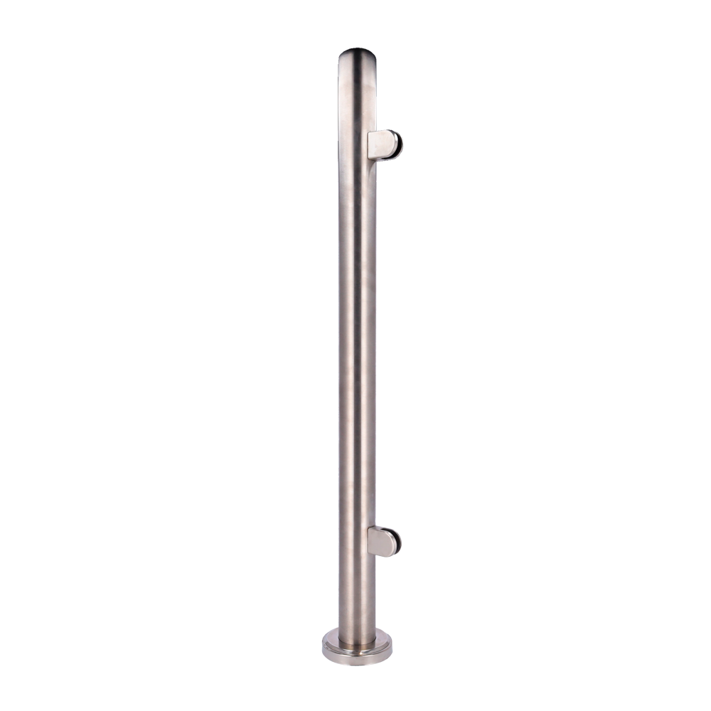 Stolpe til afskærmning - Lateral position - Til afskærmningsglas - Kompatibel med drejekors - Dimensioner 63 (B) x 1000 (H) x 63 (D) mm - Rustfrit stål