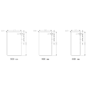 Turnstile dør - Kompatibel med TS-SG804 - 467 (B) x 677 (H) x 10 (D) mm - Monteringshuller - Acryl materiale - Inkluderer én dør