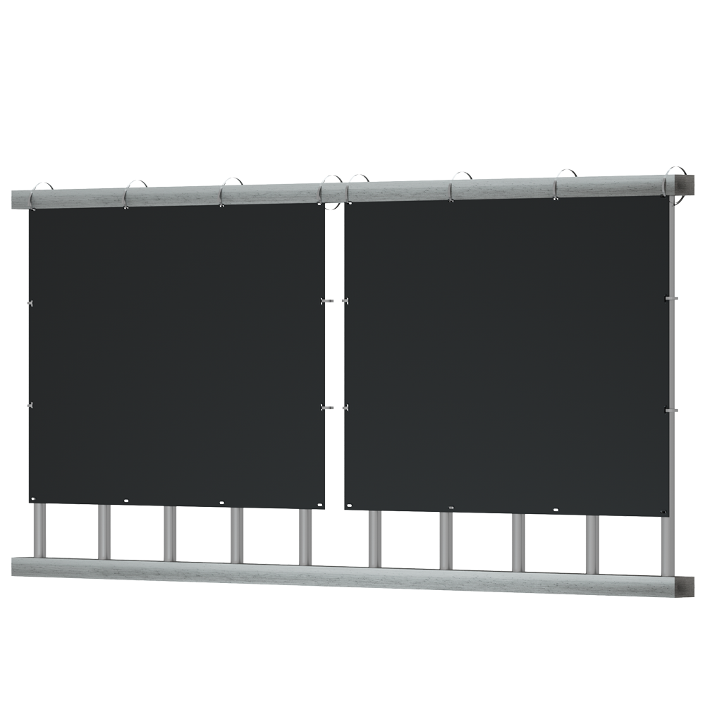 TSUN Solar Air Vertical Kit - 2 lette paneler 200W - Microinverter 400W - Til balkoninstallation - WiFi forbindelse - Tillader tilslutning af op til 11 kits sammen